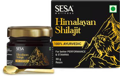 SESA Ayurvedic Pure Himalayan Shilajit Resin Boost Stamina, Immunity, Power & Energy