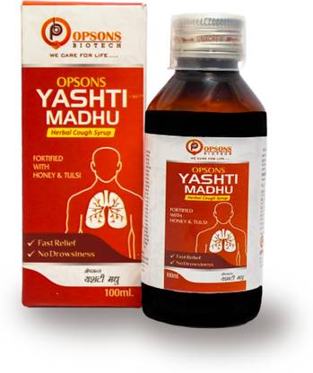 Opsons Biotech Yashti Madhu Herbal Cough Syrup