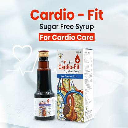 DEE INDIA HERBALS Cardio Fit (Sugar Free) Syrup (225 ml) Combo Pack of 2