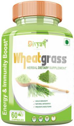 Divya Shree Wheatgrass Capsule Pure & Unprocessed Made Using Premium Ingredients