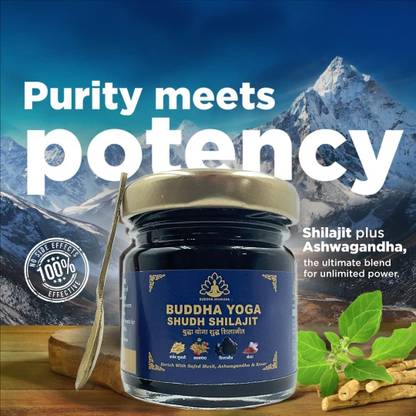BUDDHA AYURVEDA Himalayan Shilajit Resin|Rich in Fulvic Acid|For Strength, Power & Stamina