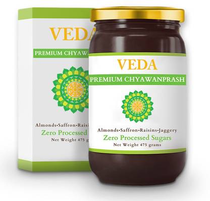 Veda Premium Chyawanprash (Sugar Free) |475GMS | Fortified with Almonds & Saffron
