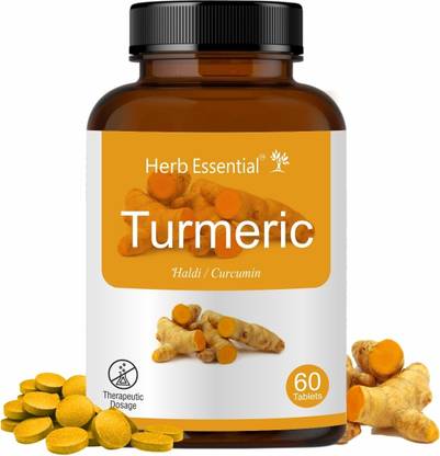 Herb Essential Turmeric/Haridra (Curcuma Longa) 500Mg Tablet - 60 Count