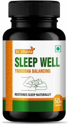 Dr Vitasta Sleep Well ayurvedic Sleeping pills to Restore Sleep Naturally.NO side effect