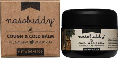 nasobuddy Cough & Cold Balm All Natural Vapor Rub with Pure Essential Oils Ayurvedic Balm