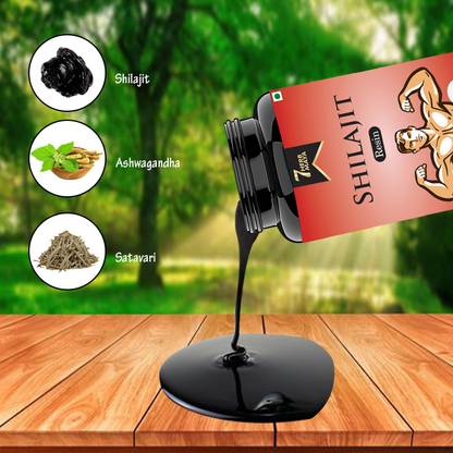 7Herbmaya Shilajit Resin with White Musli & Amla | Shilajit Liquid for Vigor and Vitality
