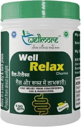 wellmore Well Relax Constipation, Gas, Acidity Powder