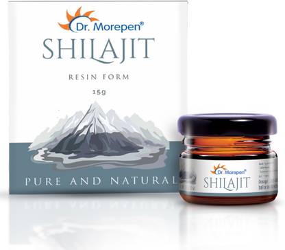 Dr. Morepen Natural & Pure Himalayan Shilajit Resin, Ayurvedic Energy Booster & Stamina Enhancer
