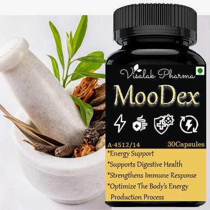 visalak pharma Moo-dex Capsules FOR STREN-GTH, POW-ER 30 CAPSULE (PACK OF 1)