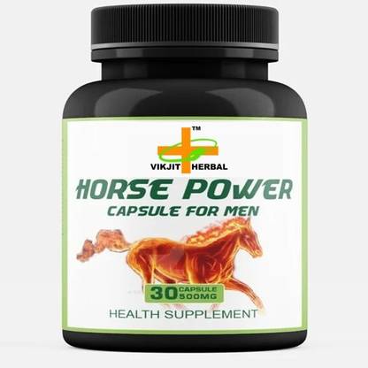 VIKJIT HERBALS H0RSE P0WER CAPSULE AYURVEDIC SUPPLEMENT F0R MEN