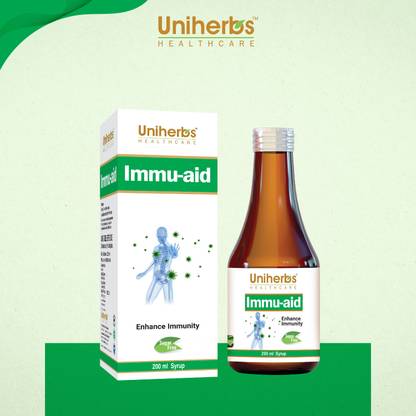 Uniherbs Immu Aid Immunity Booster Syrup | Prevent Infections, Cough and Cold 200 ML