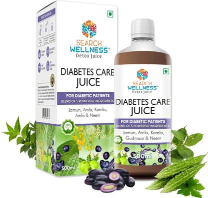 SEARCH WELLNESS Diabetes Care Juice 500ml For Manage Blood Sugar Level | Karela & Jamun