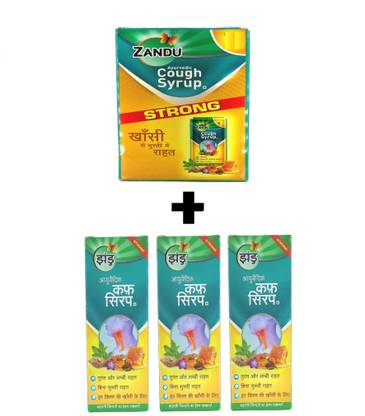 ZANDU Cough syrup and cough pouch sachets