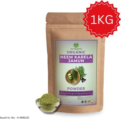 Tanyatrapt Neem Karela Jamun Powder for Healthy Blood Sugar Support (1Kg)