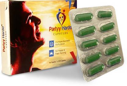 partyy hardd Anti-Hangover Capsule (Pack of 10 Capsule)