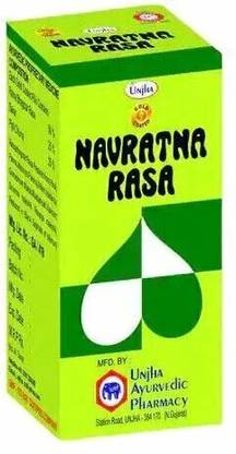 Unjha Navratna Rasa Gold Coated (1 Pack, 15 Tablets)