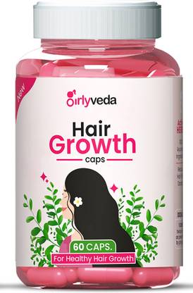 Girlyveda Ayurvedic Hair Growth Capsule | Reduce Hair Fall | Improve Scalp Health