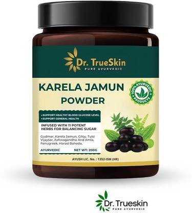 Dr.TrueSkin Karela Jamun Powder Herbal Stress Relief