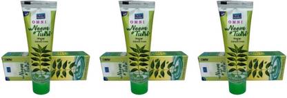Omni Blue Valley Neem Tulsi Massage & Fairness Cream (for He & She) Total 150g