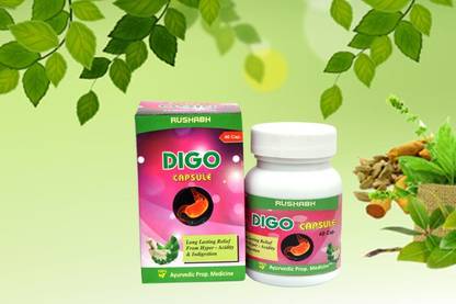 Rushabh Digo Capsule-40 Capsules For Hyper acidity