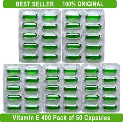 BEST CHOICE NUTRITION Vitamin E Soft Capsules | Face Glow, Pimple Reduction & Hair Care Supplement