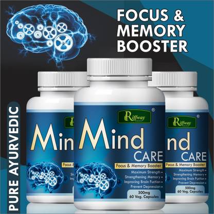 Riffway Mind Care Vitamins Pills Inproves Memory Power, Brain Health & Function
