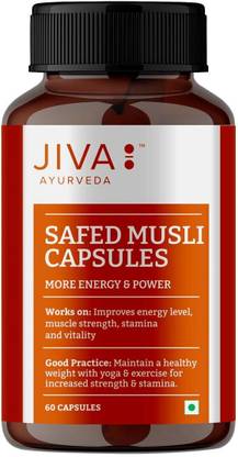 JIVA Safed Musli Capsule (Pack of 1)- 60 Capsule