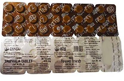 ZANDU Triphala Tablets 30 tablet 30 x 15