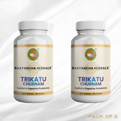 RAAYANCHA HERBALS Trikatu Churna 100 Grams | Digestive Support (100 gramsx2=200 grams))