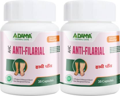ADAMYA HERBAL CARE AHC Anti Filarial Capsule Herbal Extracts That Are Useful In the Treatment