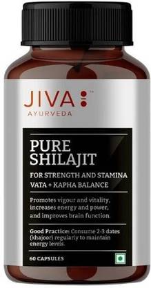 JIVA Pure Shilajit 60 Capsules (Pack of 1)