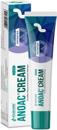 Healing Hands Anoac Cream Patented Ayurvedic Piles Cream| Clinically Proven Fissure Cream