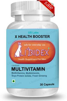 US Labs Libidex Multivitamin Capsule Men + 1 Shilajit Gold & 1 Libidex Oil