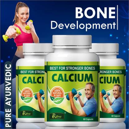 Riffway Calcium Natural: Dava Calcium Capsule Improves Bones Health No Pain