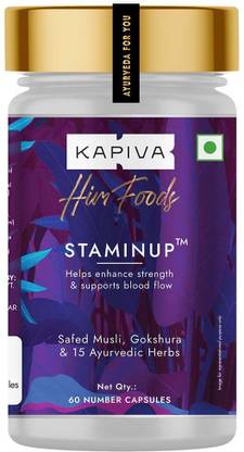 Kapiva Testo Capsules - Increase Stamina and Performance with 19 Potent Herbs