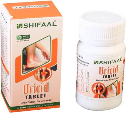 SHIFAAL Uricid Tablet | Herbal Tablet For Uric Acid (60Tab)