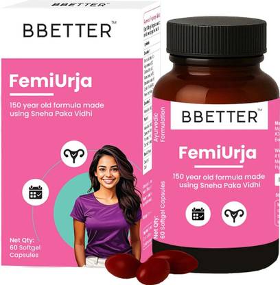 BBETTER FemiUrja | Ayurvedic Menstrual Health Support – PMS Relief & Digestive Support