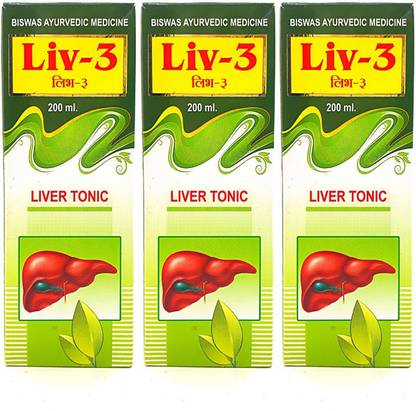 Dr. Biswas Liv-3 Liver Tonic 200ml (Pack Of 3)