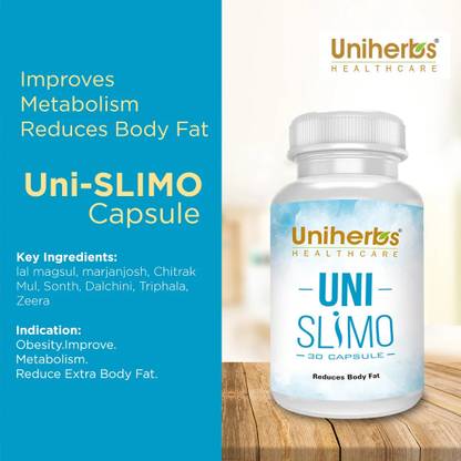 Uniherbs Uni Slimo Capsule To Reduce Body Fat,Effective Weight Loss,Fat Burner 30 Capsule