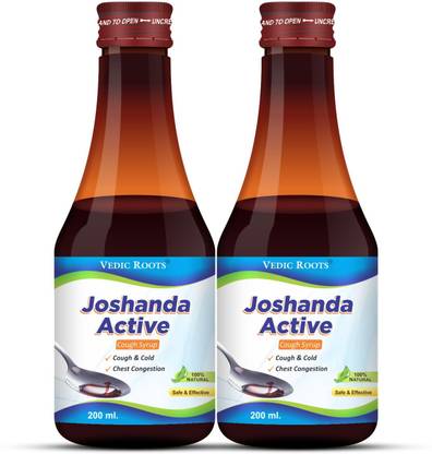Vedic Roots Ayurvedic Cough Syrup Joshanda for Dry, Wet Cough & Mucus, Khasi Balgam Ki Dawai