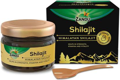 ZANDU Himalayan Pure Shilajit Resin | Improves Strength, Stamina and Vitality