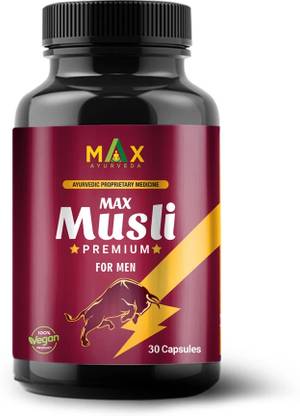 Max Ayurveda Musli Premium Capsules For Men - 30 Capsules