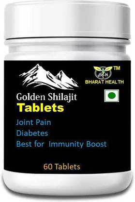 BHARAT HEALTH GOLDEN SHILAJIT TABLETS BEST FOR IMMUNITY
