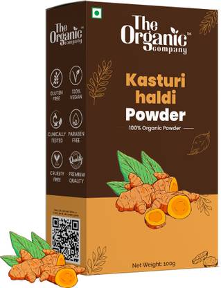 The Organic Company Turmeric Powder For Pooja | Kasturi Manjal | Wild Turmeric | Kasturi Haldi