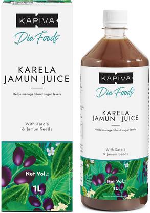 Kapiva Karela Jamun Juice | Natural Juice made from Fresh Karela and Jamun Seeds | Low Glycemic Index | No Added Sugar