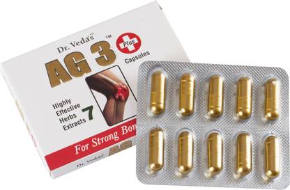DR. VEDA'S AG-3 Plus Capsule for Strong Bones and Joints 10 Capsules - Pack Of 1