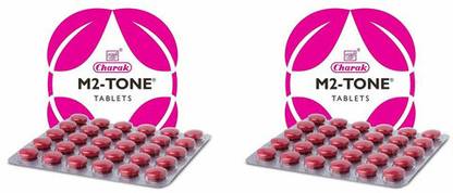 CHARAK M2 Tone Tab M2 Tone Tablets (30 Tablet) For helps to regularize periods