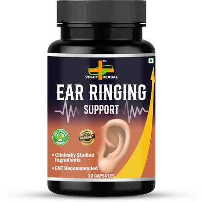 VIKJIT HERBALS EAR RINGING SUPPORT CAPSULE Stronger Your Hearing Power Better Then Before