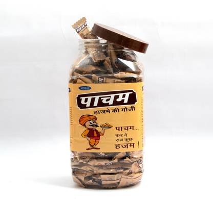 Novita Pacham Digestive Ayurvedic Healthy & Tasty Chatpata Flavour 200 Candy Pack (Jar)