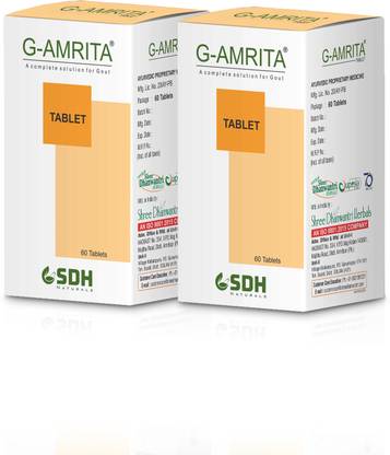 Shree Dhanwantri Herbals G Amrita Tablet helps in Gout, Joint Pain Relief by Healthy Uric Acid